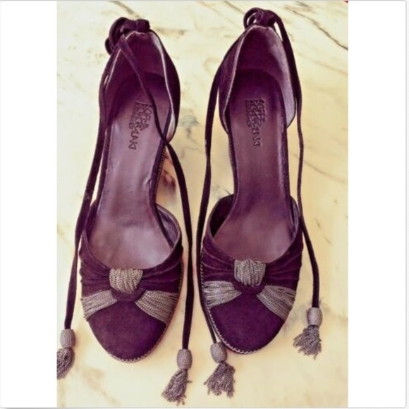 Sophia Kokosalaki Shoes - Sophia Kokosalaki for Nine West Black Platform 6M Suede
